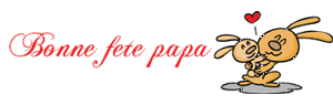 Gif animé bonne fête papa lapins